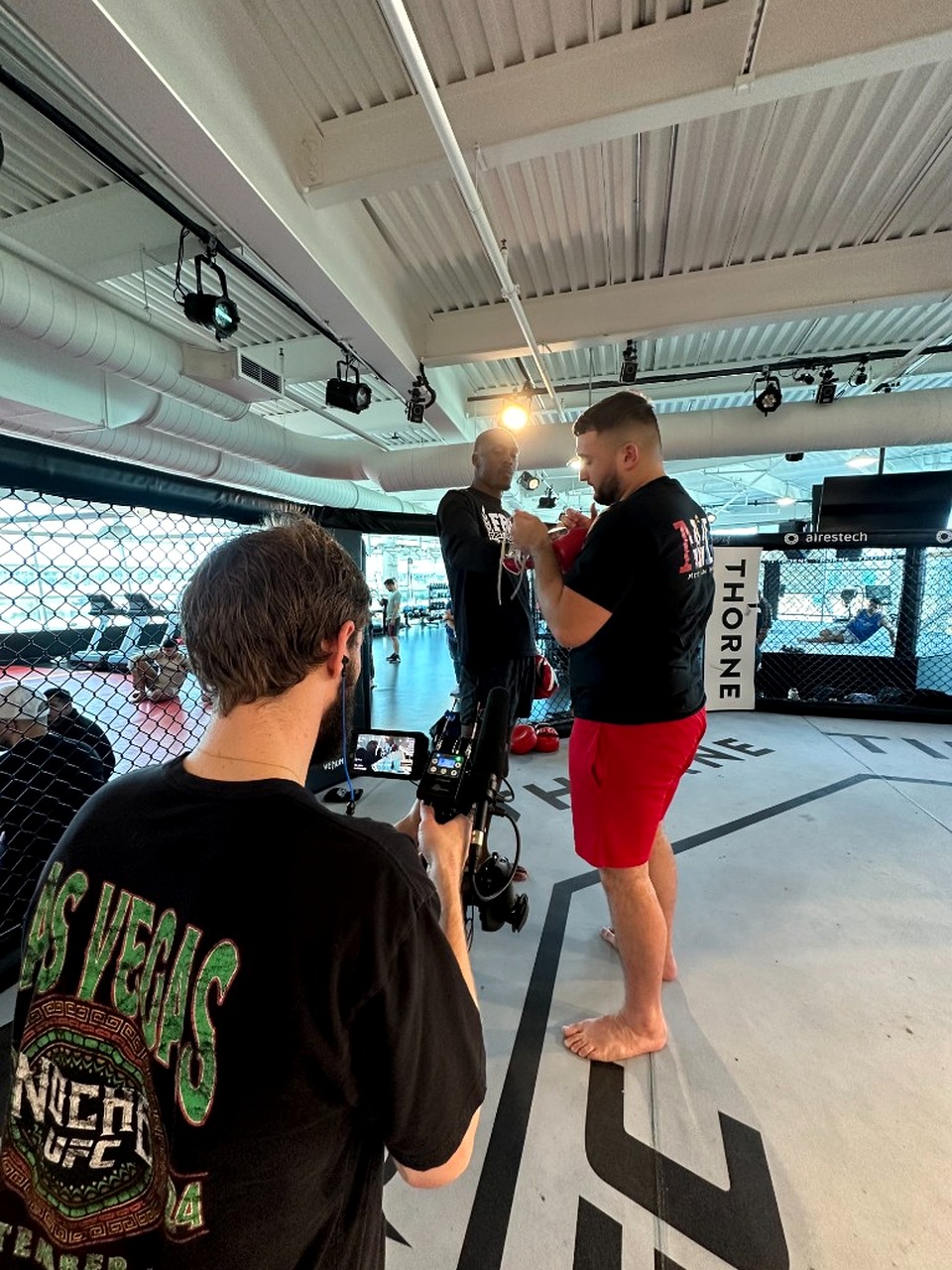 Training session filmed at the UFC Performance Institute